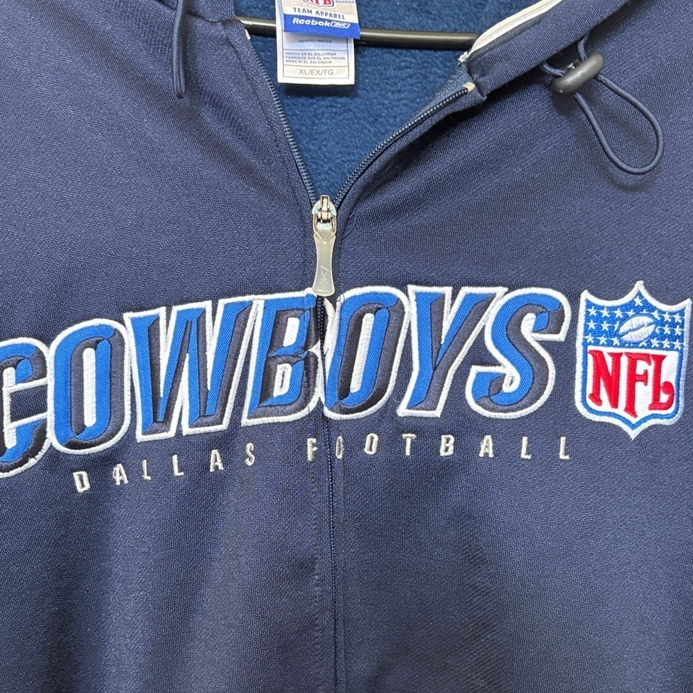 NFL Cowboys Navy and Gray Jacket - Picture 6 of 6
